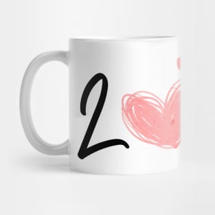 Valentines Heart - Love Heart Design Mug